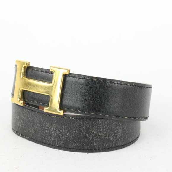 Hermès 32mm Reversible H Logo Belt Kit Black x Bro main image 4
